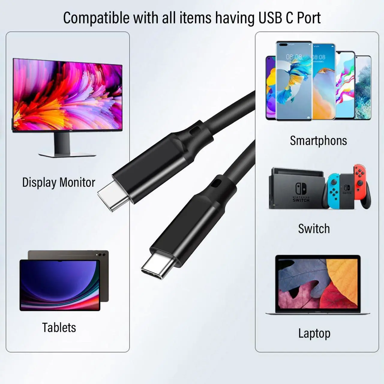 Airplus Cable USB 3.2 Gen2 Type-C toType-C 100W 20Gbps 8K60Hz 2M – Image 11