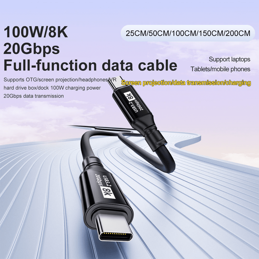Airplus Cable USB 3.2 Gen2 Type-C toType-C 100W 20Gbps 8K60Hz 2M – Image 4
